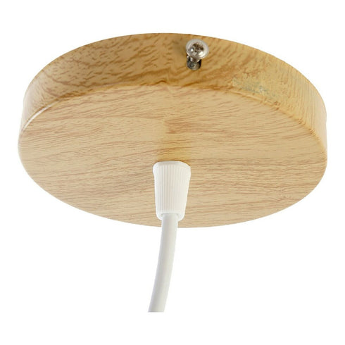 Lámpara de Techo DKD Home Decor Blanco Poliéster Bambú 220 V 50 W Púrpura (46 x 46 x 45 cm)